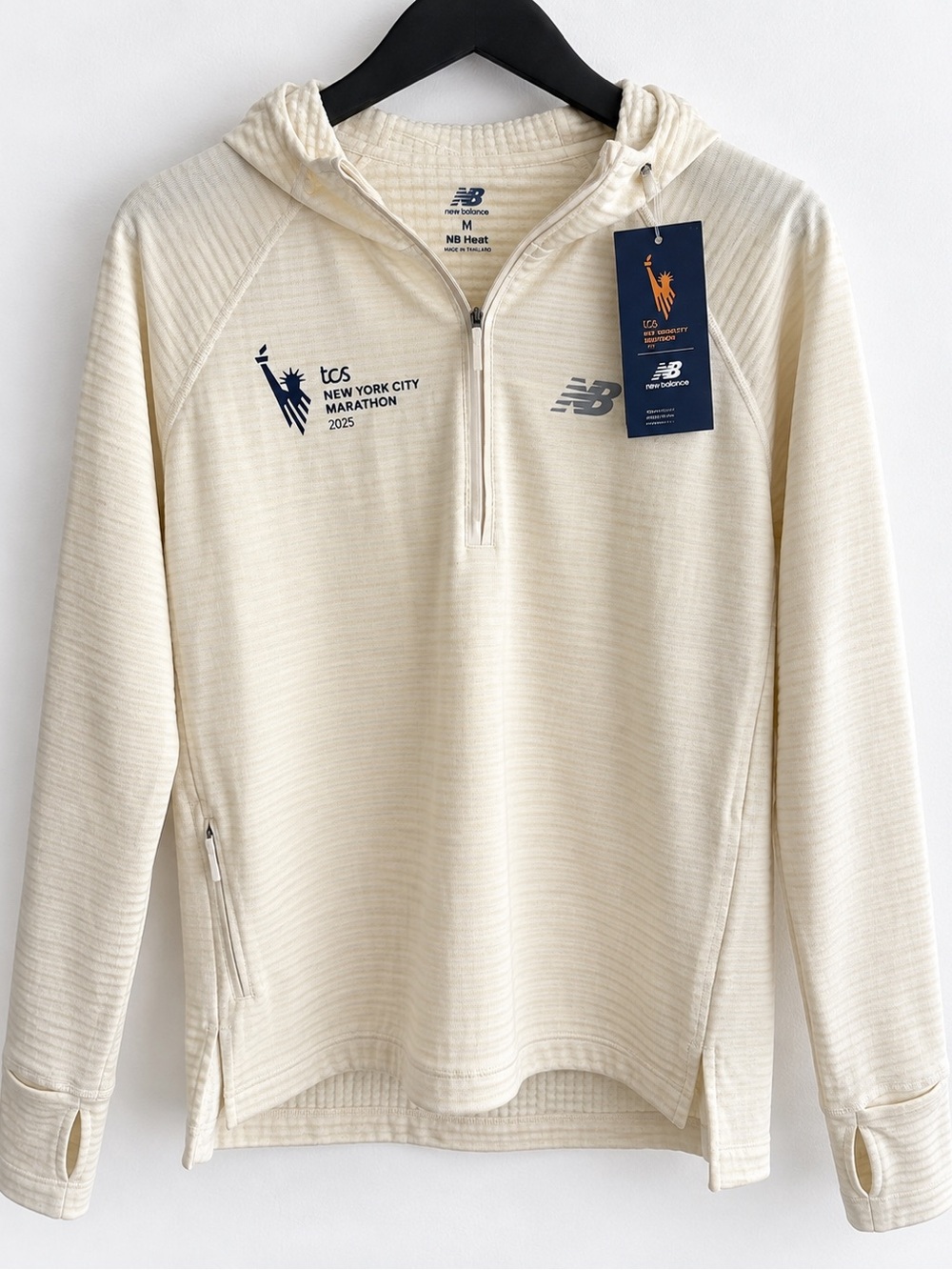 New Balance TCS NYC Marathon 2025 NB Heat Grid 1/2 Zip Hoodie Women S NW